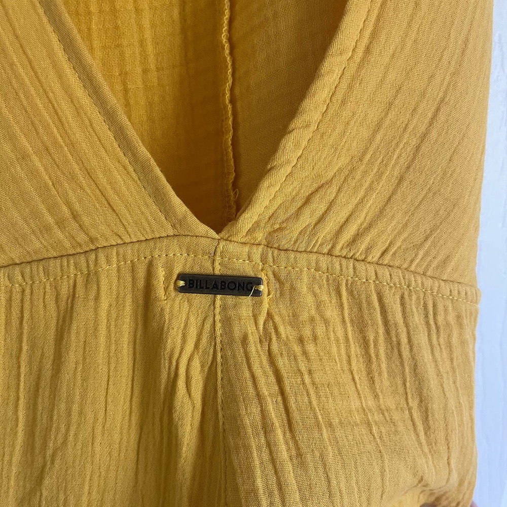 Billabong• Girl On The Run Mustard Yellow Short Overalls - Picture 9 of 16